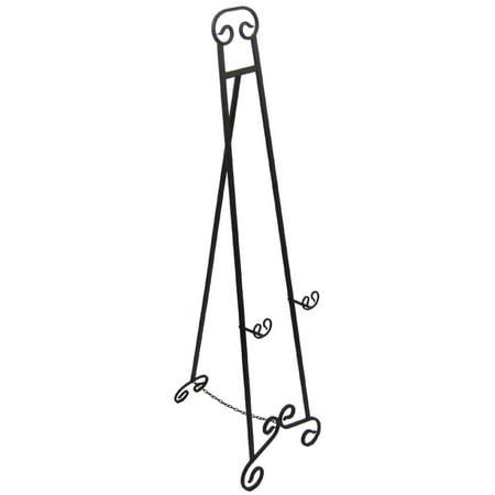 Large Wrought Iron Art Stand Display Easel Metal 50 Inch Large Wrought Iron Art Stand Display Easel Metal 50 Inch