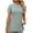 Green, variant on Tops for Women Trendy Solid Round Neck Split Short Sleeved Loose T-shirt,Sizes S-2XL