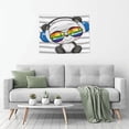 thumbnail image 5 of Kdxio Panda with Sun glasses Wall Hanging Tapestries Banner For Bedroom College Dorm Home Living Room Party Decor 29X37 In, 5 of 8