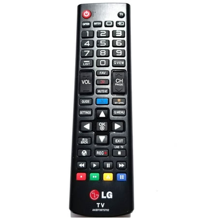 Replacement LG Remote Control Originally Shipped With: 43UF6430, 55UF6800, 43UF6400, 49UF6430UB, 43LF5900, 65UF6490
