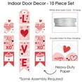 thumbnail image 5 of Big Dot of Happiness Happy Valentine's Day - Hanging Vertical Paper Door Banners - Valentine Hearts Party Wall Decoration Kit - Indoor Door Decor, 5 of 7