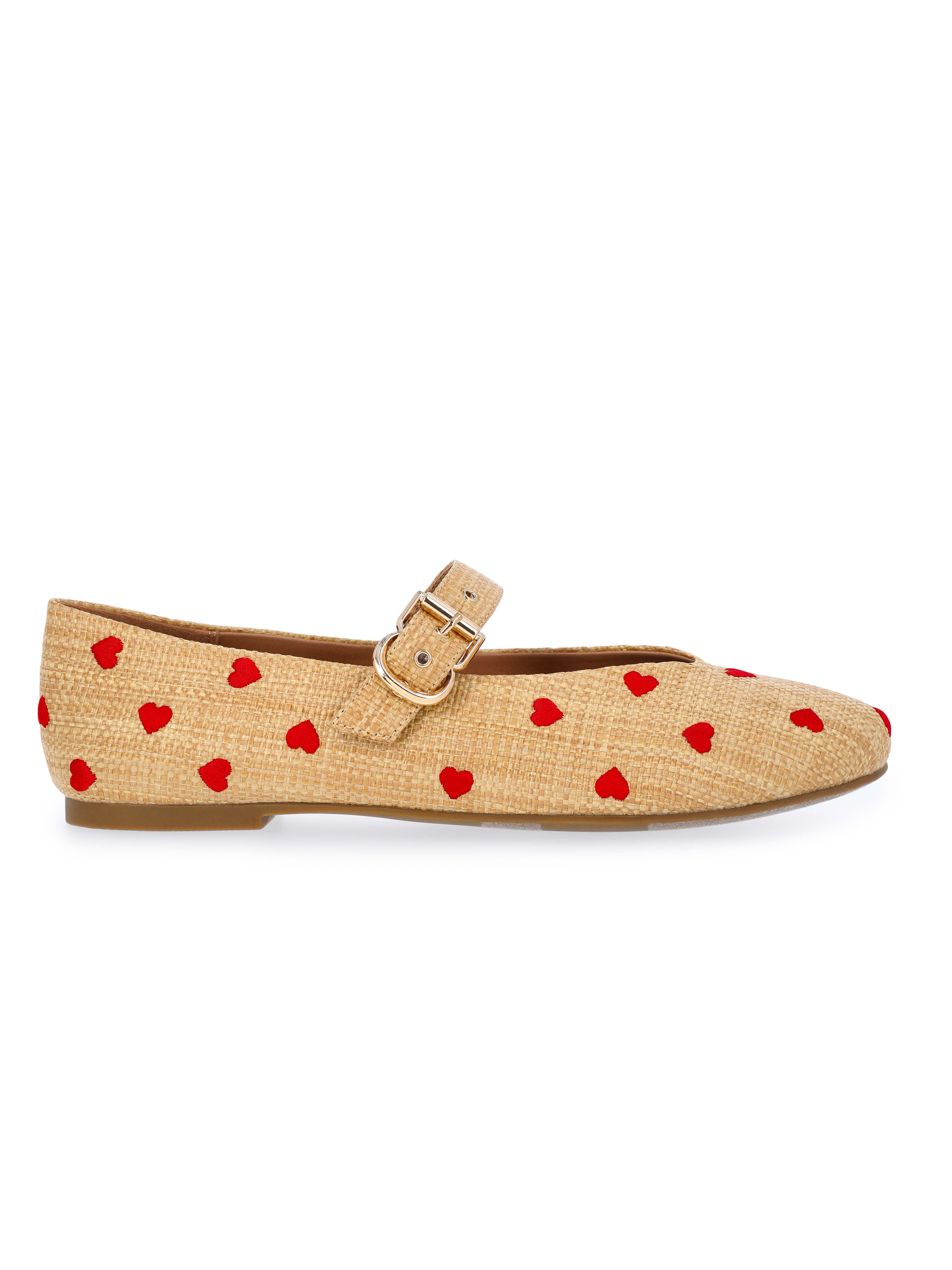 Free Assembly Women's Heart Mary Jane Ballet Flats
