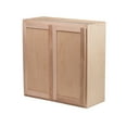 thumbnail image 3 of RTA Cabinets USA Raw Maple 2 Door Wall Cabinet | 33"Wx36"Hx12"D, 3 of 4