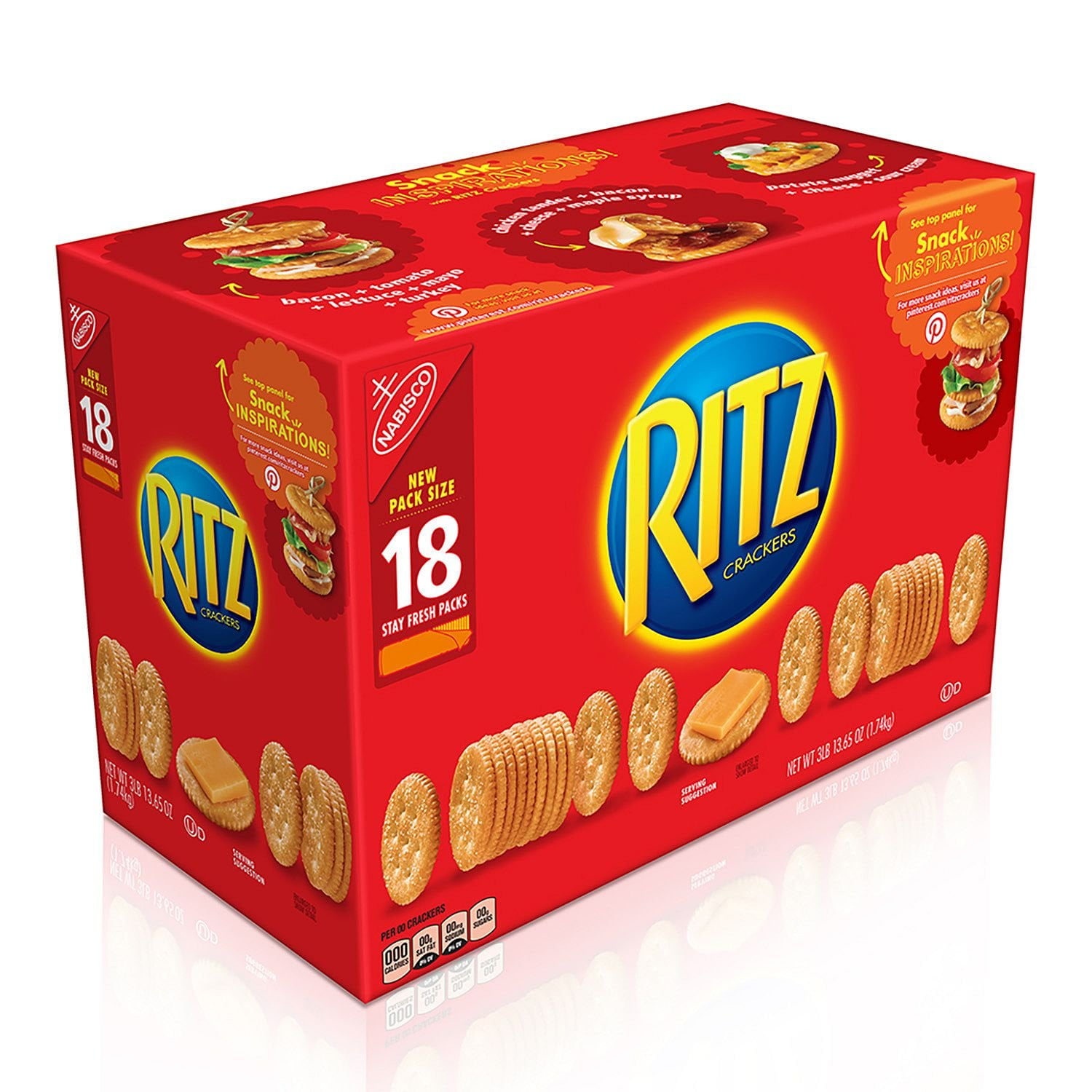 Nabisco Ritz Crackers, 61.6 oz. (18 pk.)