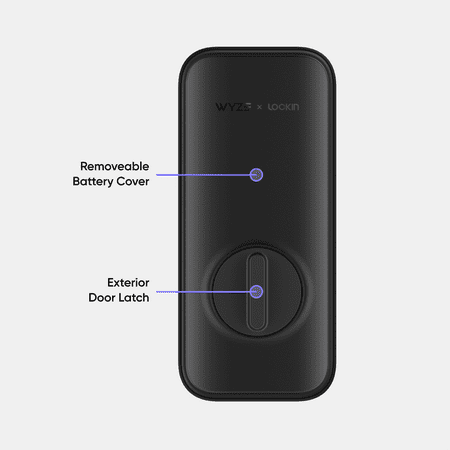 Wyze - Smart Lock Bolt, Fingerprint Keyless Entry, Bluetooth Deadbolt Replacement, In-App Monitoring and Scheduled Access - Black