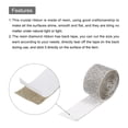 thumbnail image 4 of Unique Bargains 2 Roll 1 Yard 13.5/27mm Self Adhesive Crystal Rhinestone Ribbon for Crafts Project, White, 4 of 5