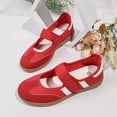 thumbnail image 4 of EKVAHL Orthopedic Mary Jane Sneakers for Women, Retro Stripe Arch Support Non Slip Shoes, School Commute Walking Sneakers Red, 4 of 5