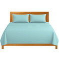 thumbnail image 1 of Sábanas King Size Lisas We2 Dream 100% Algodón Color Aqua Boreal 4 Piezas, 1 of 10