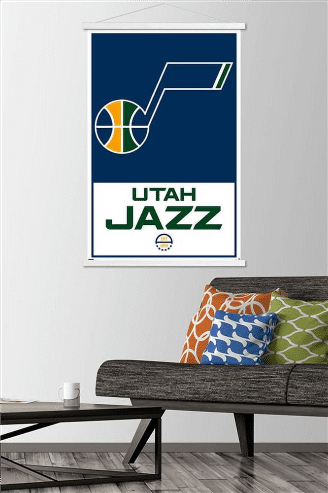 NBA Utah Jazz - Logo 21 Wall Poster with Magnetic Frame, 22.375" x 34"