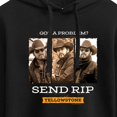 thumbnail image 3 of Yellowstone - Got A Problem Send Rip Women's Cropped Graphic Hoodie, 3 of 6