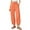 Orange, variant on XuJwPNcy Womens Wide Leg Harem Pants Casual Loose Stretchy Waist Palazzo Trouser Solid Color Comfy Lounge Baggy Sweatpants with Pockets