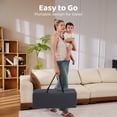 thumbnail image 5 of Pamo Babe Baby Playard with Bassinet, Portable Pack and Play Wheels, Canopy, Changing Table for Newborn(Grey), 5 of 12