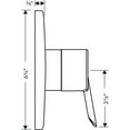 thumbnail image 3 of HANSGROHE 4441820 TALIS E TRIM PRESSURE BALANCE, 3 of 4