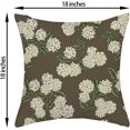 thumbnail image 6 of Wrongduck Pillow Covers 18x18 Inch 2 Pcs Blue Green Hydrangea Flower Decor Throw Pillows Vintage Floral Seasonal Summer Outdoor Decoration Pillowcase Linen Cushion Cover for Couch Sofa, 6 of 14