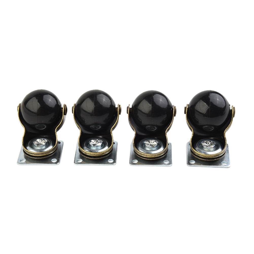 4Pcs 1.5" Ball Caster Small Caster Wheels For Sofa Furniture Bench Ottoman