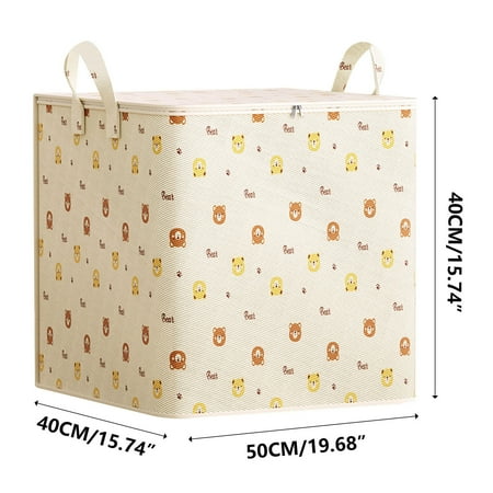 SouMaox Bear Quilt Storage Bag Reinforced Handles Luggage Organizer Clothes Packing Pouch for Seasonal Moving Household Garment Management SouMaox Bear Quilt Storage Bag Reinforced Handles Luggage Organizer Clothes Packing Pouch for Seasonal Moving Household Garment Management