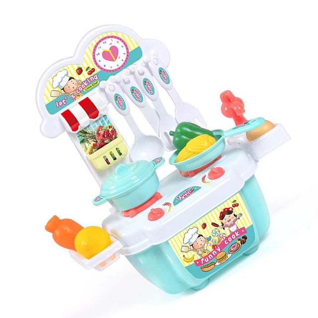fastboy 1 Set Mini Simulation Kitchen Toys Manual Brain Pretend Cooking Table Stove Early Education Toy for Boys Girls