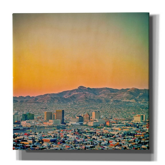 Epic Graffiti 'El Paso Sunrise' by Mark A Paulda, Canvas Wall Art, 12"x12"
