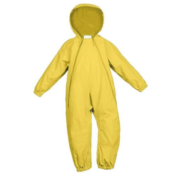 Splashy Children's One Piece Rain Suit and Mud Suit (Yellow, 3T)
