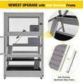 thumbnail image 4 of Aivituvin Chinchilla Cage Rolling Small Animal Cages for Rats Ferrets Guinea Pigs with Removable Tray and Wheels, 4-Tier, Gray, 4 of 6