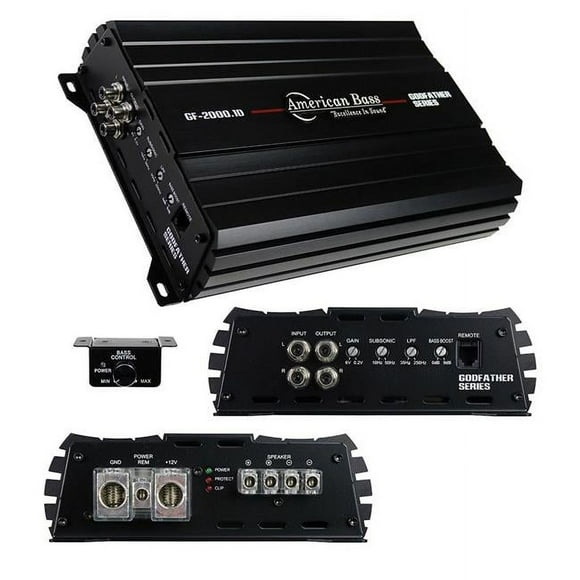 American Bass GF20001D 2340W RMS Godfather Amplificateur 1CH