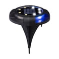 thumbnail image 1 of Lámpara solar de suelo, resistente al agua, con disco de energía solar para jardín, césped y, 1 of 8