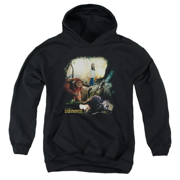 Labyrinth - Sarah & Ludo - Youth Hooded Sweatshirt - X-Large