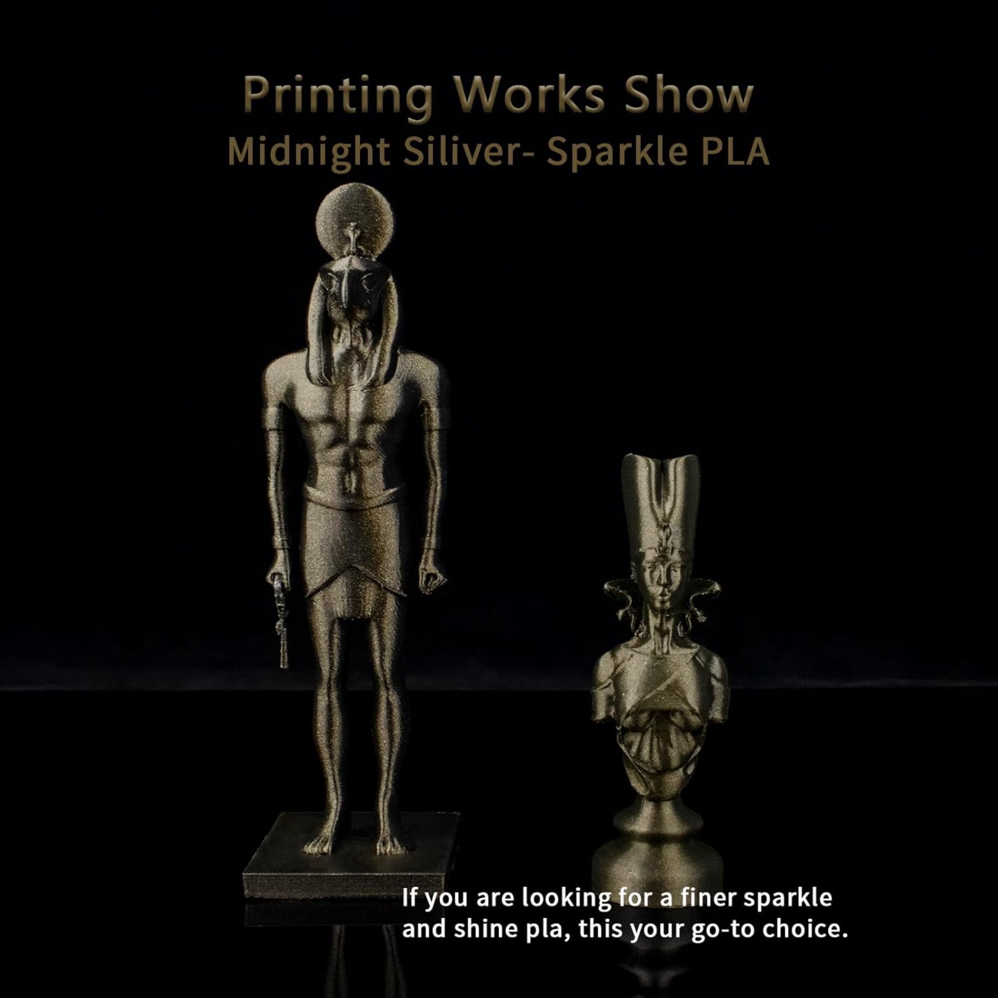 Ziro 3D Mystic PLA Filament 1.75mm 1kg, Midnight Gold