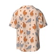 thumbnail image 4 of Goofa Funny Chicken Printed Men's Casual Short-sleeved Shirt,Lightweight Breathable Button-down,Summer Casual men's top,Versatile Fashion shirt-Small, 4 of 7