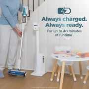Shark Clean & Empty Cordless Stick Vacuum & Auto-Empty System, Self Cleaning Brushroll, HEPA Filtration, Anti-Allergen Complete Seal, BU3521 White/Peacock