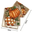 thumbnail image 2 of Camino de mesa de otoño con calabazas naranjas y eucalipto, decoración para mesa de comedor de cocina de Acción de Gracias otoñal para decoración de fiesta en el hogar, 13 x 72 pulgadas, 2 of 5