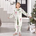 thumbnail image 6 of Soft Big Kids Onesie Pajamas Cozy Loose-Fit Jumpsuits for kids with Pockets for Christmas Lounge & Play Champagne Glasses and Christmas Tree, 6 of 8