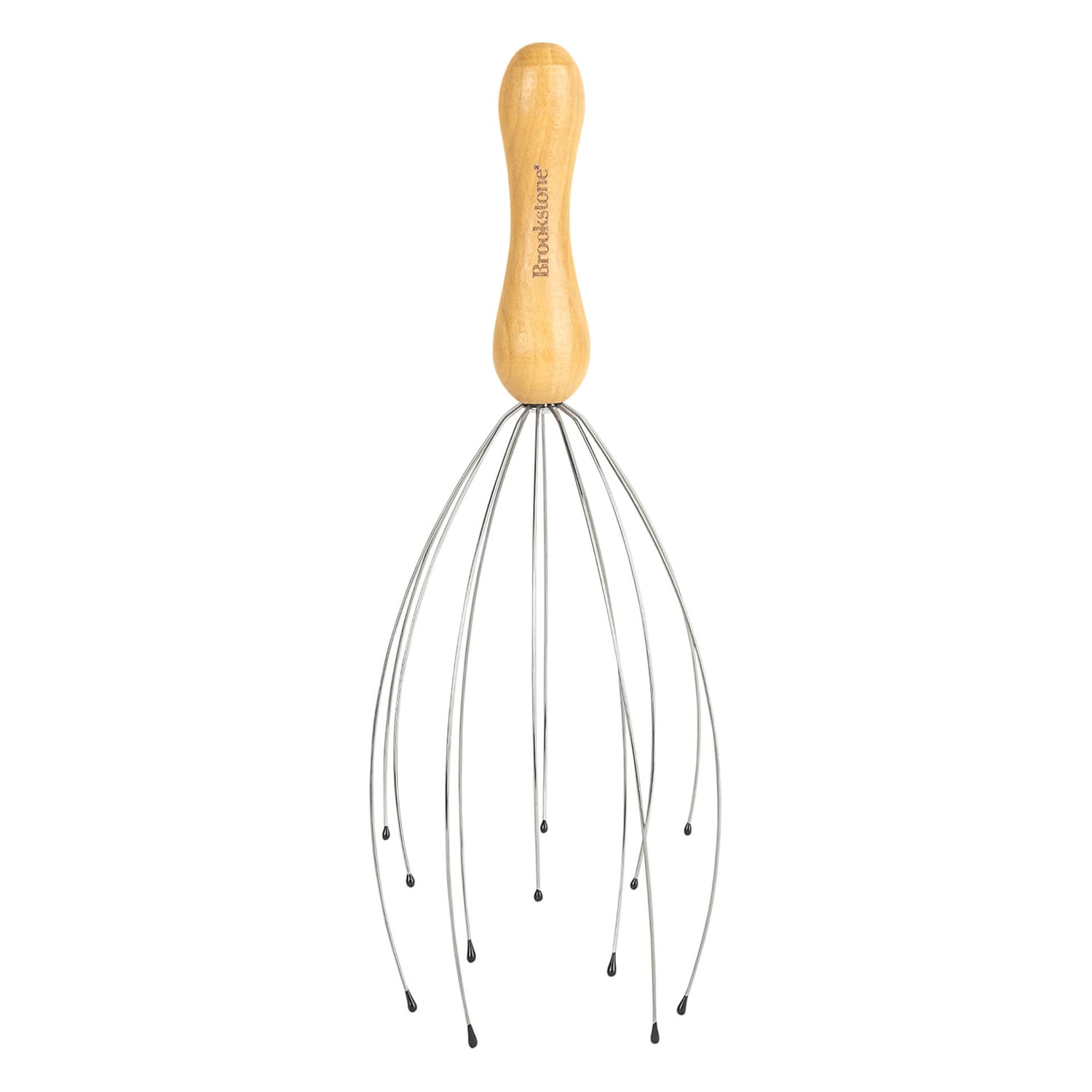 Brookstone Handheld Scalp Massager, Brown, WL1175-CMA