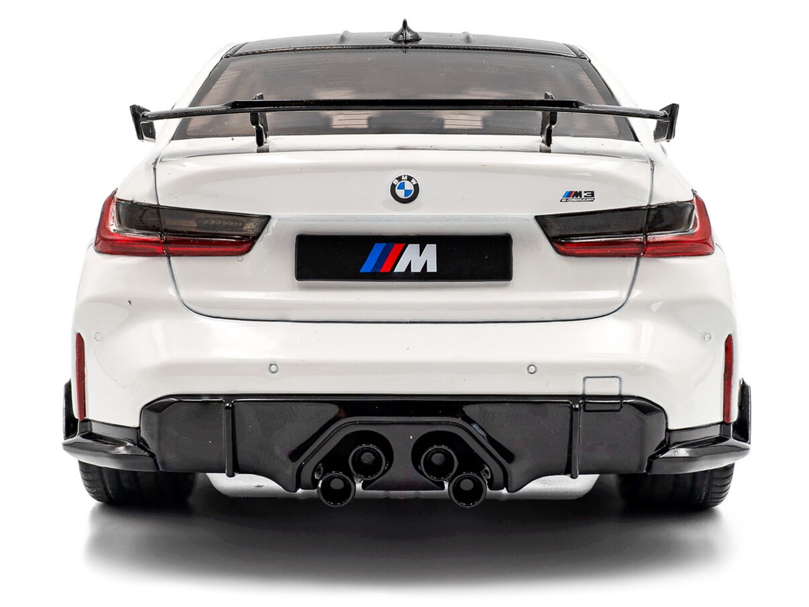 2024 BMW M3 Competition Alpine White with Carbon Top 1/18 Diecast Model Car by Solido
