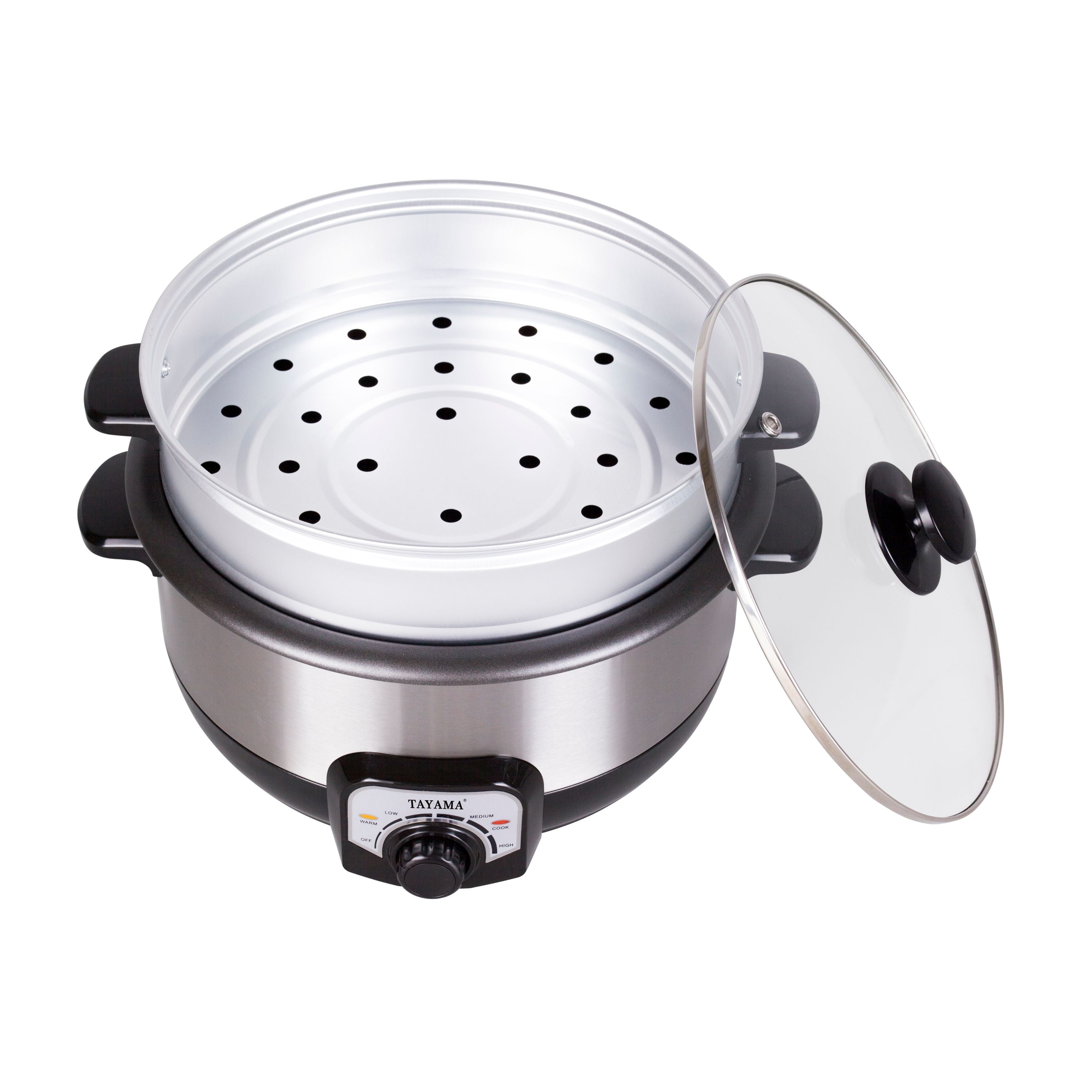 Tayama Thp-150 1.5 Litre Electric Cooking Pot & Food Steamer