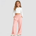 thumbnail image 2 of Tween Girls Trendy Clothes Baggy Tween Girls Sweatpants School Athletic Pants with Pockets Size 6-15 Years, 2 of 5