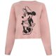 thumbnail image 1 of Disney - Suéter Crop Top de Minnie Mouse Boceto para Mujer (Rosa Dusty), 1 of 3