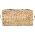thumbnail image 4 of Zenna Home Rectangular Decorative Storage Basket with Dividers, Made of Handwoven Water Hyacinth, 4 of 8