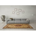 thumbnail image 3 of Ahgly Company Indoor Rectangle Medallion Brown Traditional Area Rugs, 2' x 3', 3 of 4