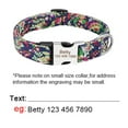 thumbnail image 6 of Beirui Personalised Floral Dog Collar Laser Engraving Name Metal Buckle S-L, 6 of 12