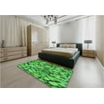 thumbnail image 5 of Ahgly Company Machine Washable Indoor Round Transitional Green Area Rugs, 7' Round, 5 of 7
