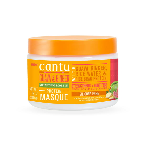Cantu Protein Hair Masque with Guava, Ginger & Rice Bran Protein, 12 oz -  