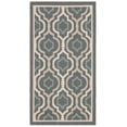 thumbnail image 2 of Safavieh Courtyard Bayon Geometric Indoor/Outdoor Area Rug, Gray/Blue, 2'7" x 5', 2 of 7