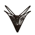 thumbnail image 2 of Baqcunre Thong Sexy Panties Thong Lace Pants Ladies Briefs Underwear Women'S Panties Crotchless Panties Sexy Underwear For Women,Women Clothing Womens Underwear,Color Black, 2 of 2
