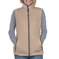 thumbnail image 4 of Free Country Women's Repreve Reversible Faux Fur Lined Zip Up Vest (Camel, M), 4 of 5