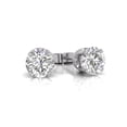 thumbnail image 6 of TimeLe$$ Classics 1/2 Carat TW Natural Diamond Solitaire Stud Earrings in White Gold, 6 of 6