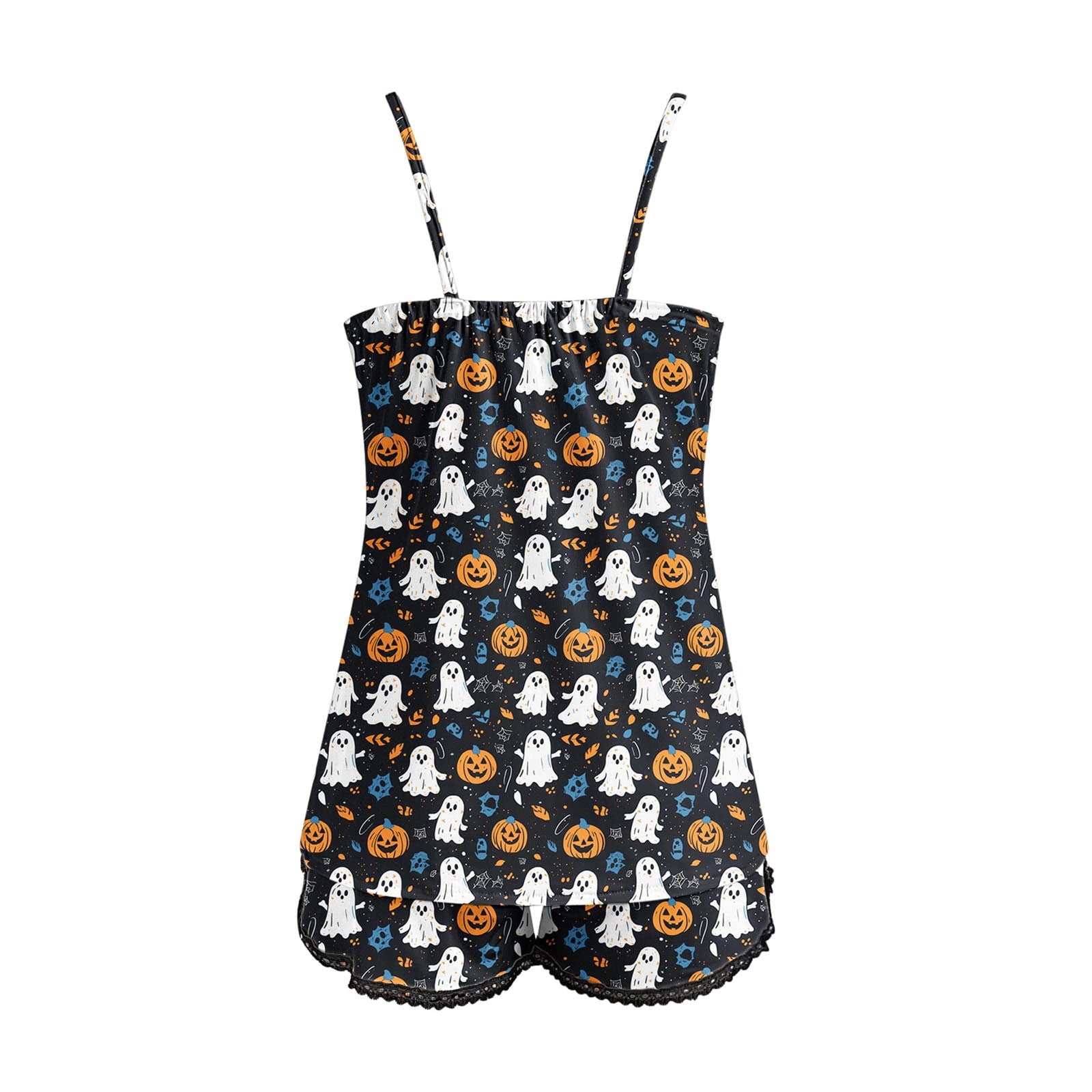Women'S Pajama Sets Halloween Halloween Printed 2 Piece Cami Top Shorts Pajama Set for Women Lounge Wear for Women Comfy Sets for Women Clothing