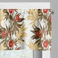 thumbnail image 3 of Ambesonne Vintage Valance Pack of 2, Exotic Climbing Ivy, 54"X12", Brown Sand Brown Red, 3 of 5