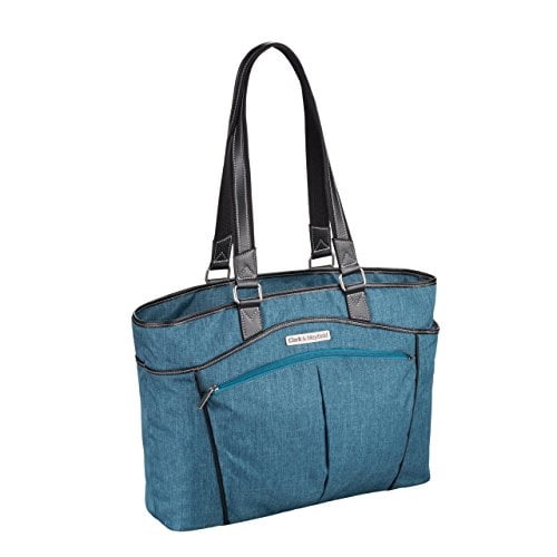 Clark & Mayfield Marquam 18.4 Rolling Laptop Tote Navy Blue