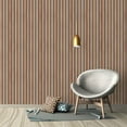 thumbnail image 3 of UMIGGEE 17.3 Inch x 236 Inch Wood Slat Wallpaper Peel and Stick Wallpaper Faux Brown Shiplap Contact Paper Wood Panel Grain Wall Paper Self Adhesive Removable Vintage Decorative for Wall Covering, 3 of 8